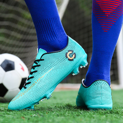 Men's Microfiber Professional Football Shoes for Athletes