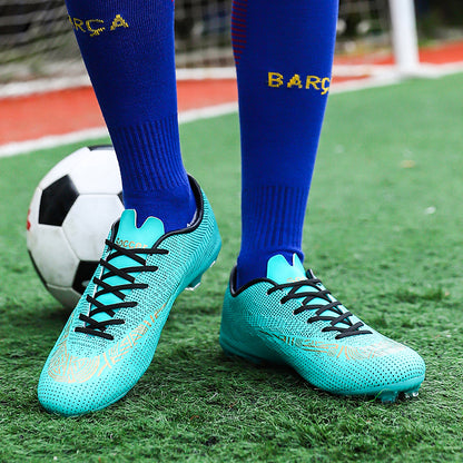 Men's Microfiber Professional Football Shoes for Athletes